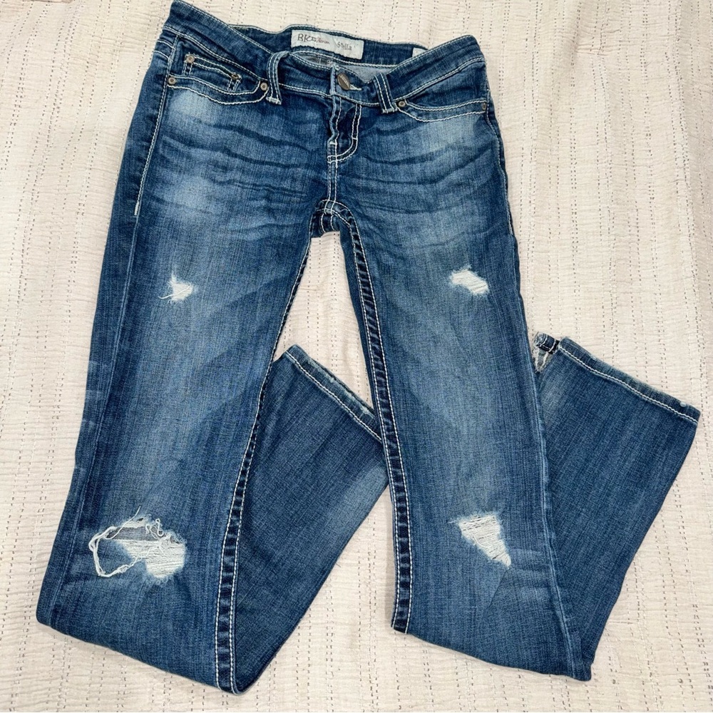 BKE Women's Stella Distressed Blue Jeans Size 26R
